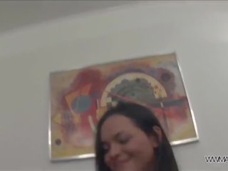 Bokong fisting before hardcore fuck for young brunette young female