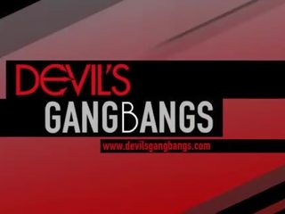DevilsGangbangs 2 Creampies and 3 Big Black Cocks
